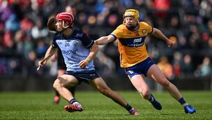 <p>Conor Groarke of Dublin in action against Shane Meehan of Clare. Pic: Ben McShane/Sportsfile</p> <p>Conor Groarke of Dublin in action against Shane Meehan of Clare. Pic: Ben McShane/Sportsfile</p>