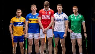 <p>David Reidy, Clare, Ronan Maher, Tipperary, Robert Downey, Cork, Mark Fitzgerald, Waterford and Cian Lynch, Limerick at the Munster Championship launch. Pic: ©INPHO/Morgan Treacy</p> <p>David Reidy, Clare, Ronan Maher, Tipperary, Robert Downey, Cork, Mark Fitzgerald, Waterford and Cian Lynch, Limerick at the Munster Championship launch. Pic: ©INPHO/Morgan Treacy</p>