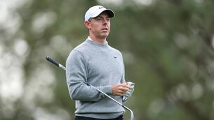 <p>Rory McIlroy looks on while playing the fourth hole during a practice round prior to the 2026 Masters Tournament. Pic: Hector Vivas/Getty Images</p> <p>Rory McIlroy looks on while playing the fourth hole during a practice round prior to the 2026 Masters Tournament. Pic: Hector Vivas/Getty Images</p>