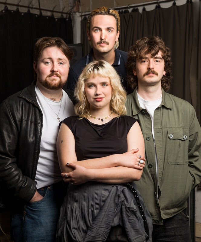 music Indie band Cliffords, Gavin Dawkins, Locon O'Toole, Harry Menton and Iona Lynch and Harry Menton at their rehearsal studio in Cork. Picture: David Creedon