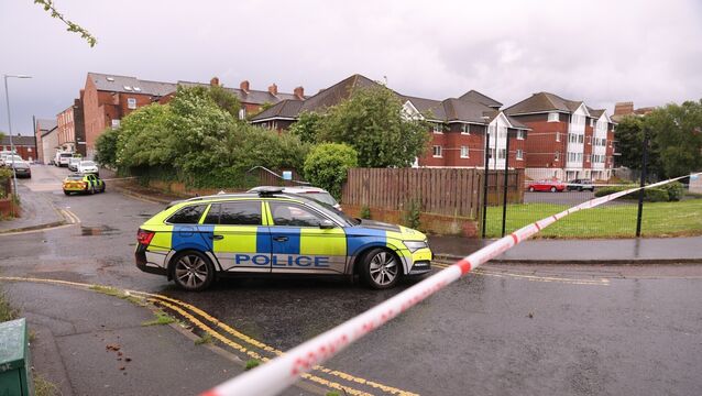 A police cordon at the scene of a stabbing outside apartments in the Kinnaird Avenue area of north Belfast. Picture: Liam McBurneyk/PA Wire <p>A police cordon at the scene of a stabbing outside apartments in the Kinnaird Avenue area of north Belfast. Picture: Liam McBurneyk/PA Wire</p>