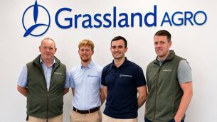 <p>From left: Paul Kennedy, Proveye; Stephen Carey, Grassland Agro; Seán McMahon, Grassland Agro, and David Corbett, Proveye. </p> <p>From left: Paul Kennedy, Proveye; Stephen Carey, Grassland Agro; Seán McMahon, Grassland Agro, and David Corbett, Proveye. </p>