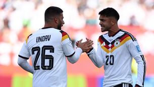 <p>Undav's double sent the Germans through. Picture: Cole Burston/AFP via Getty Images</p> <p>Undav's double sent the Germans through. Picture: Cole Burston/AFP via Getty Images</p>