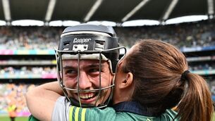 <p>Aidan O'Connor of Limerick celebrates with sports psychologist Caroline Currid. Pic: Piaras Ó Mídheach/Sportsfile</p> <p>Aidan O'Connor of Limerick celebrates with sports psychologist Caroline Currid. Pic: Piaras Ó Mídheach/Sportsfile</p>