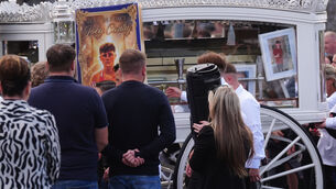 <p>The funeral cortege for Joe Carthy, 15, arrives at St Michael the Archangel Church in Athy (Brian Lawless/PA)</p> <p>The funeral cortege for Joe Carthy, 15, arrives at St Michael the Archangel Church in Athy (Brian Lawless/PA)</p>