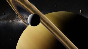 <p>Saturn’s Moon Enceladus has active geysers that throw water vapour out into space from an underground ocean. Picture: iStock</p> <p>Saturn’s Moon Enceladus has active geysers that throw water vapour out into space from an underground ocean. Picture: iStock</p>