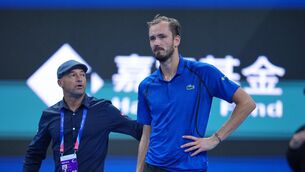 <p>Daniil Medvedev was disqualified from his China Open semi-final against Novak Djokovic (Achmad Ibrahim/AP)</p> <p>Daniil Medvedev was disqualified from his China Open semi-final against Novak Djokovic (Achmad Ibrahim/AP)</p>