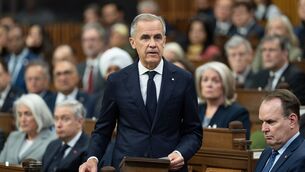 Canadian Prime Minister Mark Carney was speaking in parliament in Ottawa (Adrian Wyld/The Canadian Press via AP) Canadian Prime Minister Mark Carney was speaking in parliament in Ottawa (Adrian Wyld/The Canadian Press via AP)