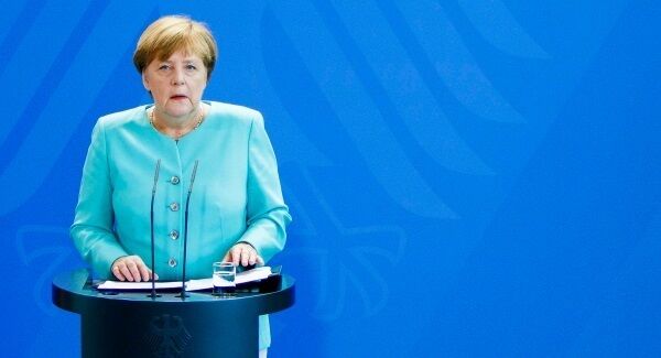 German Chancellor Angela Merkel speaks to the media following the result. Picture: Carsten Koall/Getty Images German Chancellor Angela Merkel speaks to the media following the result. Picture: Carsten Koall/Getty Images