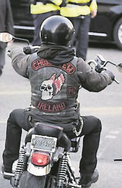Outrider prepares to escort the hearse. Outrider prepares to escort the hearse.
