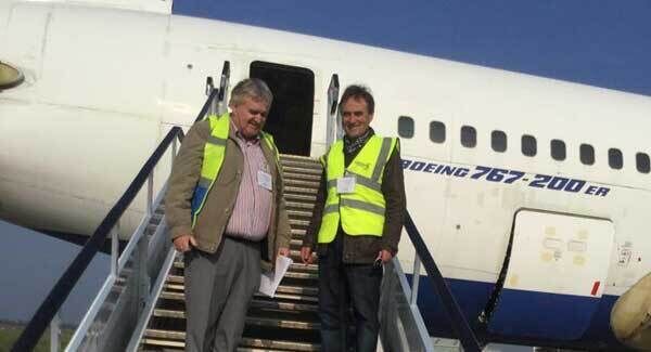 David McGowan with the Boeing 767/Facebook David McGowan with the Boeing 767/Facebook