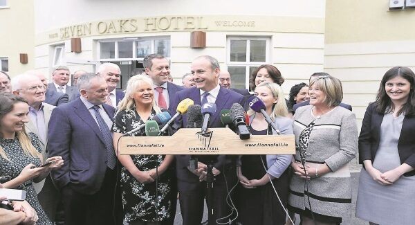 Fianna Fáil leader Micheál Martin addresses the media prior to the annual parliamentary party think-in at the Seven Oaks Hotel, Carlow. He confirmed his party will not support a Dáil motion by Sinn Féin next week to abolish water charges. Picture: Conor McCabe Fianna Fáil leader Micheál Martin addresses the media prior to the annual parliamentary party think-in at the Seven Oaks Hotel, Carlow. He confirmed his party will not support a Dáil motion by Sinn Féin next week to abolish water charges. Picture: Conor McCabe