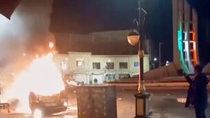 Mass protests have taken place across Iran (Iranian state TV via AP) Mass protests have taken place across Iran (Iranian state TV via AP)