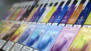 <p>For vapes and e-cigarettes, Europe has the highest prevalence of teenage regular users, at 14.3% of children aged between 13 and 15. </p> <p>For vapes and e-cigarettes, Europe has the highest prevalence of teenage regular users, at 14.3% of children aged between 13 and 15. </p>