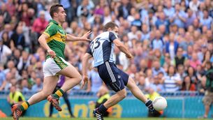 <p>KINGDOM SLAYER: Kevin McManamon scores the dramatic, and decisive, Dublin goal to edge the epic All-Ireland SFC semi-final in 2-13. Pic: Ray McManus/Sportsfile</p>