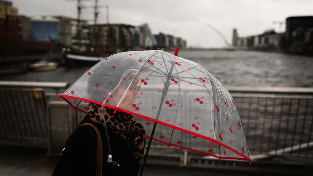 <p>Yellow rain warnings are in place for much of the country. Picture: PA</p>