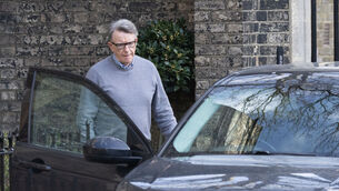<p>Peter Mandelson leaving his home in London on Wednesday. Picture: Jeff Moore/PA</p>