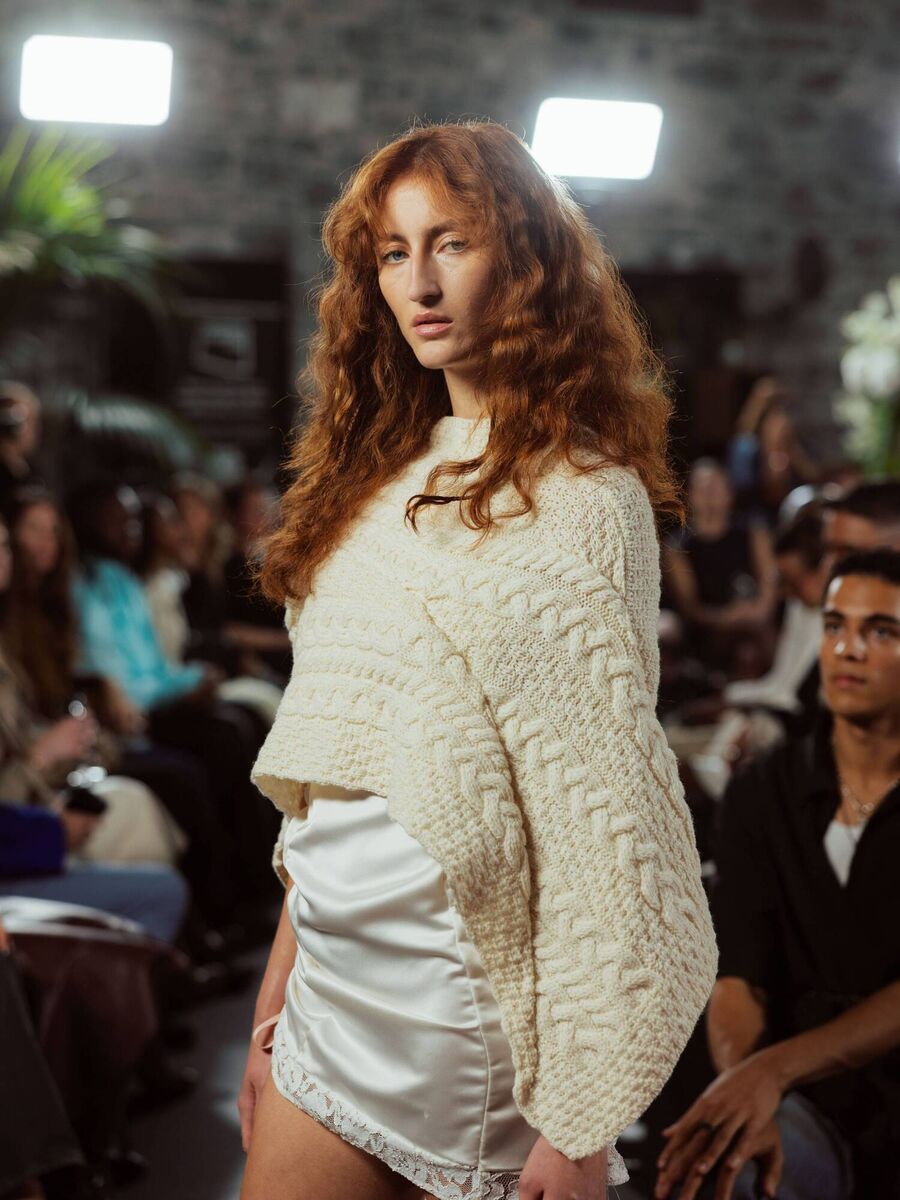 A Sasha Donnellan piece at Irish Fashion Week. Picture: Christian Tierney