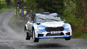 <p>CRUSING: Derry's Callum Devine (Skoda Fabia RS Rally2 ) has won all six of the last ITRC events he's contested. Pic: Martin Walsh. </p>