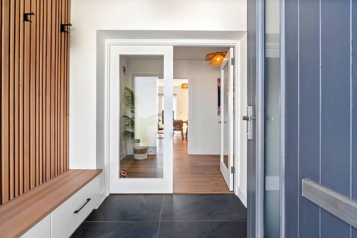 Porsche? Sorry. Porch/boot room entry level Porsche? Sorry. Porch/boot room entry level