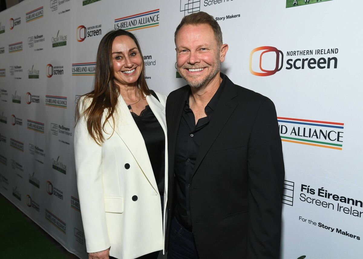 Ashling Baneham and Richard Baneham attend the US-Ireland Alliance's 20th annual Oscar Wilde Awards at The Ebell of Los Angeles. Picture: Alberto E. Rodriguez/Getty Images.