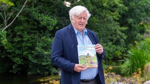 <p>Christy Roche with a copy of his book 'From Whence They Came', at its launch at The Old Mill in Castletownroche. Picture: Noel Sweeney</p>