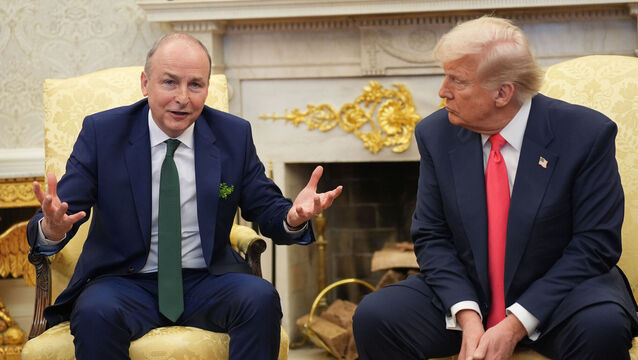 <p>Micheál Martin’s skills will be tested at the White House this year as he navigates the fine line of Irish foreign policy. Picture: Niall Carson/PA </p>