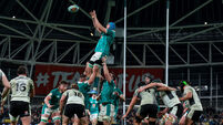 Tadhg Beirne catches the ball from a lineout 6/3/2026