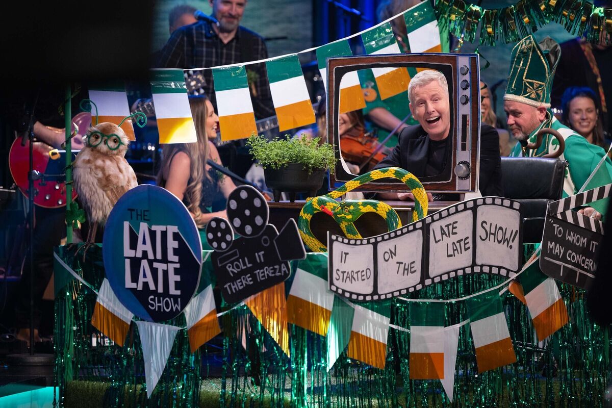 The Late Late Show St Patrick's Day Special. Picture: Shane O'Neill, Coalesce The Late Late Show St Patrick's Day Special. Picture: Shane O'Neill, Coalesce