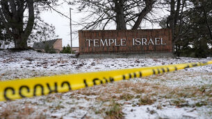 A man rammed his vehicle into the Temple Israel synagogue in Michigan earlier this week (Paul Sancya/AP)