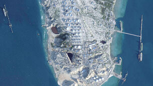 <p>Kharg Island was targeted in the latest US assault (Planet Labs PBC/AP)</p>