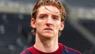 <p>Anthony Gordon was unhappy with comments by pundits Wayne Rooney and Alan Shearer during Newcastle’s midweek draw with Barcelona. Pic: Owen Humphreys/PA</p>