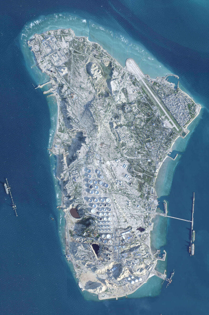 In this satellite photo from Planet Labs PBC, Iran's Kharg Island is seen on Feb. 26, 2026. (Planet Labs PBC via AP) In this satellite photo from Planet Labs PBC, Iran's Kharg Island is seen on Feb. 26, 2026. (Planet Labs PBC via AP)
