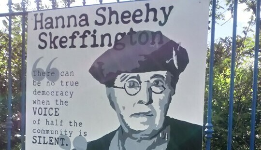 Portrait of Hanna Sheehy Skeffington at the Cork Life Centre. Picture: Cork Life Centre.