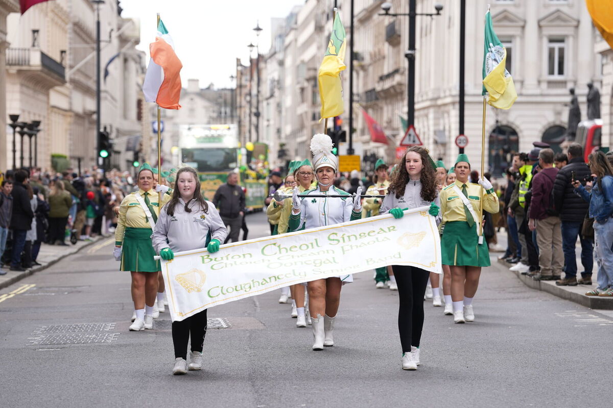 The St Patrick's Day parade in central London. Picture: Lucy North/PA The St Patrick's Day parade in central London. Picture: Lucy North/PA