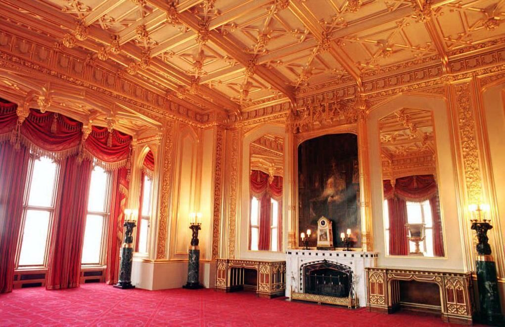 The state dining room at the 1,000-year-old Windsor Castle in Berkshire, England, after its £37m restoration project. File picture: John Stillwell/PA