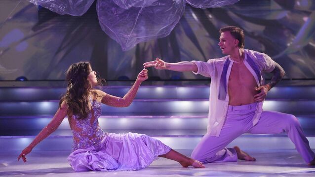 <p>Rose of Tralee Katelyn Cummins with professional dancer Leonardo Lini </p>