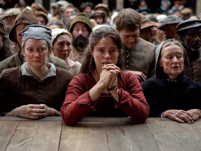 Jessie Buckley in Hamnet. Jessie Buckley in Hamnet.