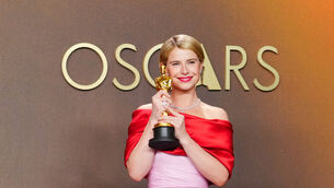 <p>Jessie Buckley, winner of the award for actress in a leading role for Hamnet poses in the press room at the Oscars. Picture: Jordan Strauss/Invision/AP.</p> <p>Jessie Buckley, winner of the award for actress in a leading role for Hamnet poses in the press room at the Oscars. Picture: Jordan Strauss/Invision/AP.</p>