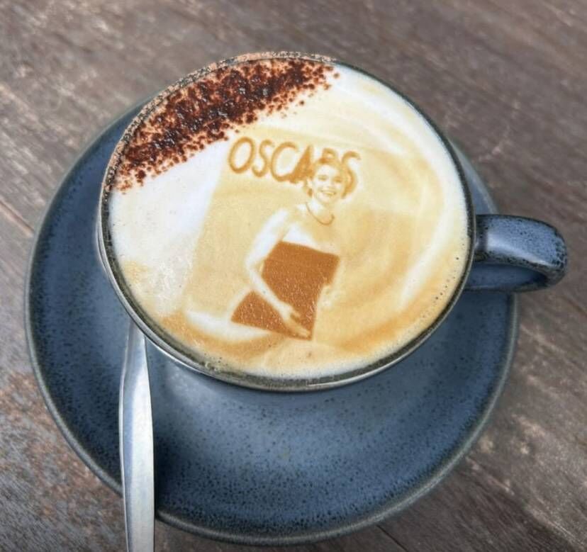 J.M. Reidy’s on the main street in Killarney is serving up coffees featuring pictures of Jessie Buckey, using a ripple machine. Picture: J.M. Reidy's.