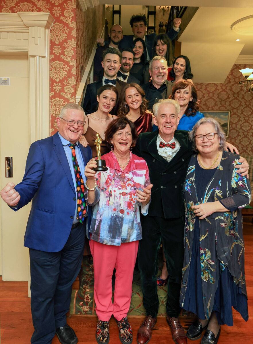 Celebrations took place in the Arbutus Hotel at a private gathering hosted by the Buckley family in Killarney. Jessie's aunts, uncles and first cousins, her Godfather Sean Buckley, 3rd left, (3rd generation owner of the Arbutus Hotel & Buckley's Bar), Her uncles Mike Fuller, Kieran Kavanagh, Jessie's aunts, Mary Fuller, Una Kavanagh and Carol Dempsey and first cousins celebrating . Picture: Valerie O'Sullivan. Celebrations took place in the Arbutus Hotel at a private gathering hosted by the Buckley family in Killarney. Jessie's aunts, uncles and first cousins, her Godfather Sean Buckley, 3rd left, (3rd generation owner of the Arbutus Hotel & Buckley's Bar), Her uncles Mike Fuller, Kieran Kavanagh, Jessie's aunts, Mary Fuller, Una Kavanagh and Carol Dempsey and first cousins celebrating . Picture: Valerie O'Sullivan.