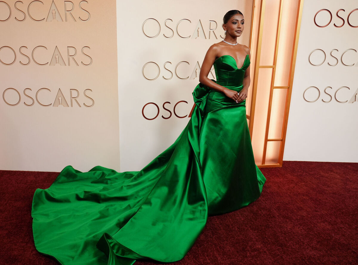 Charithra Chandran arrives at the Oscars. Picture: Richard Shotwell/Invision/AP. Charithra Chandran arrives at the Oscars. Picture: Richard Shotwell/Invision/AP.