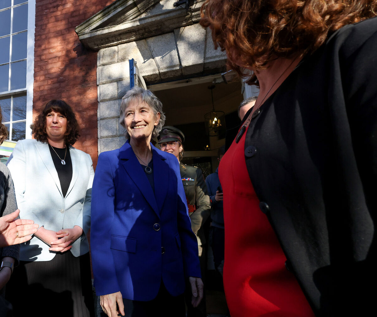 President Catherine Connolly described the acts of aggression as 'deliberate assaults on international law', urging that we 'name them as such, without euphemism and without equivocation'. President Catherine Connolly described the acts of aggression as 'deliberate assaults on international law', urging that we 'name them as such, without euphemism and without equivocation'.