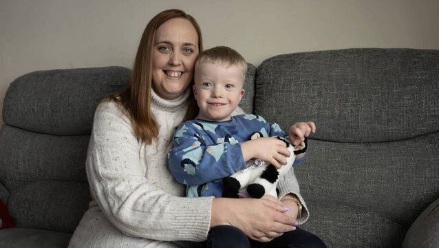 <p>Joanne Cunningham, from Tralee Co Kerry, at home with her son Joseph. Picture: Dominick Walsh/Eye Focus </p>