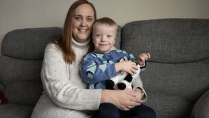 <p>Joanne Cunningham, from Tralee Co Kerry, at home with her son Joseph. Picture: Dominick Walsh/Eye Focus </p>