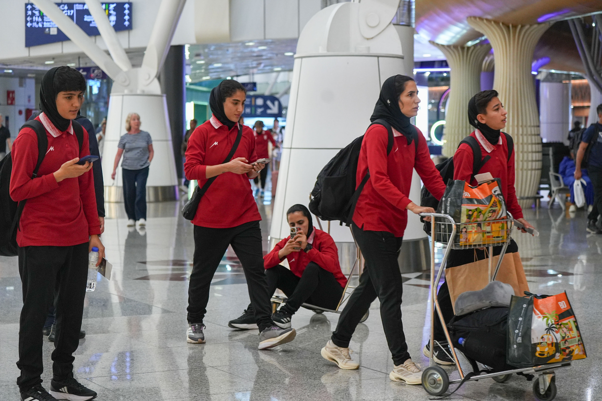 Iranian women’s football team leaves Malaysia for Oman after asylum reversal