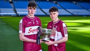<p>Presentation College Athenry face St Kieran's College in the Croke Cup final on St Patrick's Day. Pic: Piaras Ó Mídheach/Sportsfile </p>