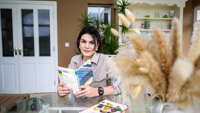 <p>Ukrainian national Yuliia Maltseva, who has begun learning the Irish language, says she has always loved languages and finds Irish especially beautiful and musical to listen to. Picture Chani Anderson</p>