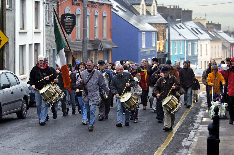 St Patrick's Day parade in Dingle. People from all around Dingle turn out for the pre-dawn parade, which is almost 160 years old. Picture: Domnick Walsh/Eye Focus.