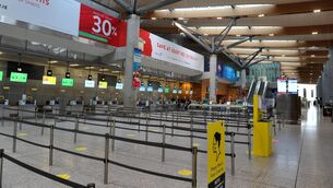 <p>The Cork Airport terminal during the pandemic lockdown. Global air travel will grow strongly up until 2050.</p>